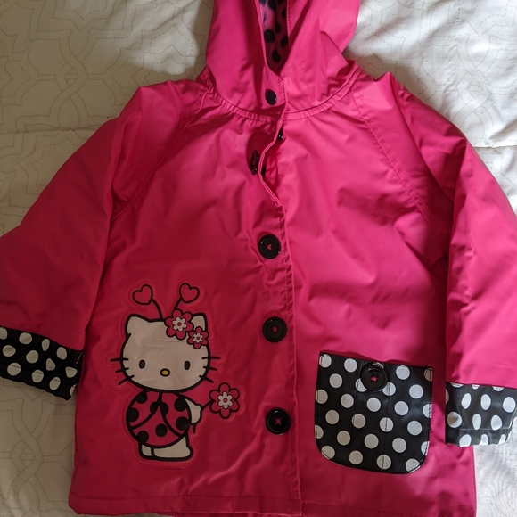 Vintage Hello Kitty Lined Raincoat - Picture 11 of 12